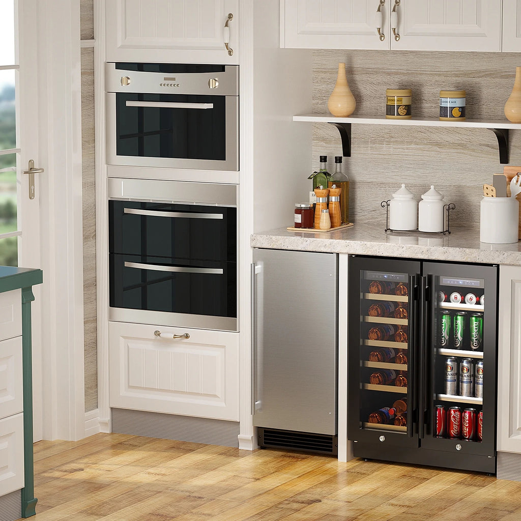 OUTBID 15" Built-in Crescent Ice Maker, No Drain Required, Under Counter Ice Machine for Kitchen, ETL Certification