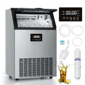 OUTBID 300LBS/24H 20" Under Counter Commercial Ice Maker, 33LBS Bin, Built-in Cleaning, ETL Approved, for Restaurants/Bars